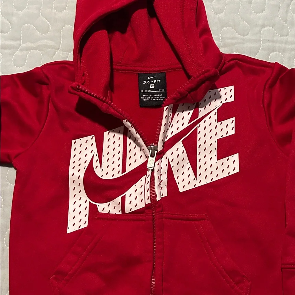EUC Nike Red and Black Jackets with White Accents - Size 3T & 2T
